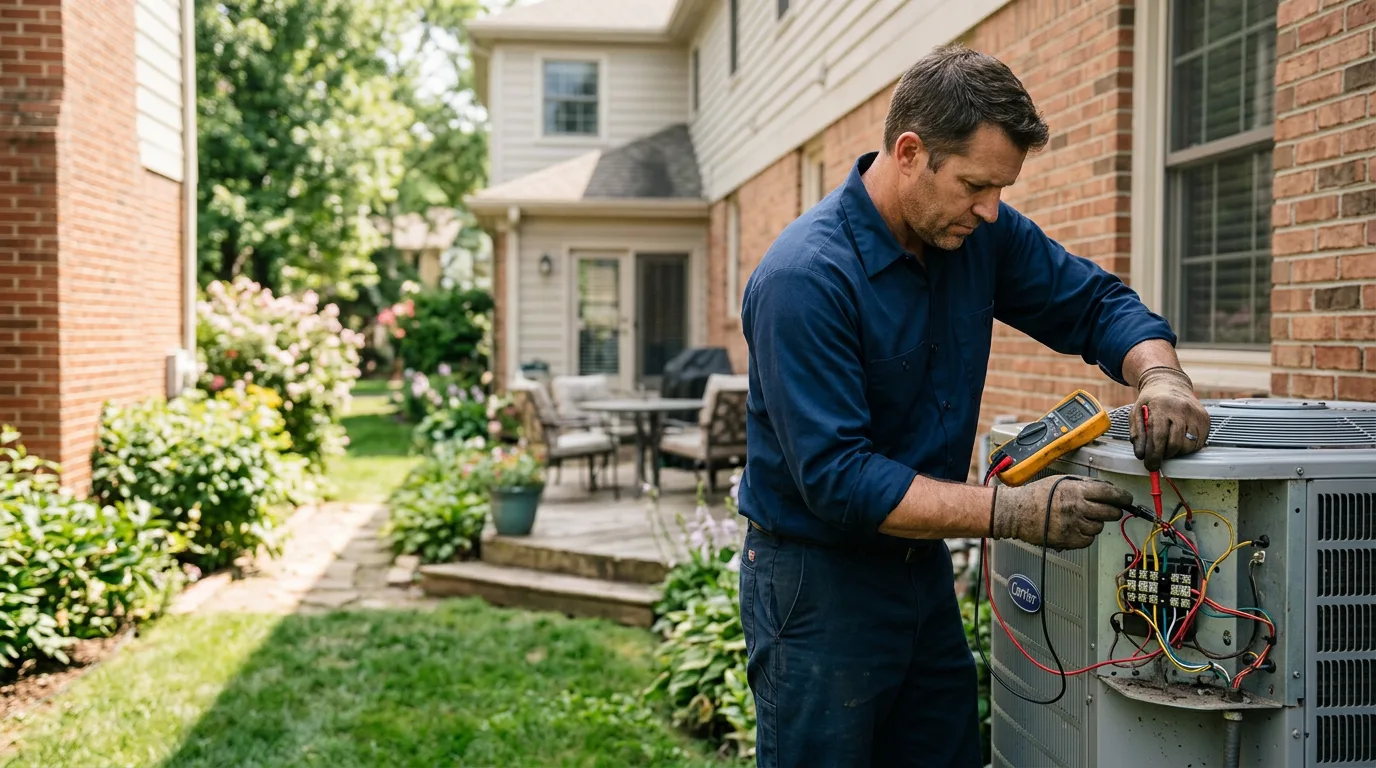 HVAC technician working near Bonaparte, IA